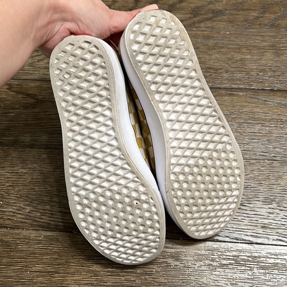 Vans Ultracush Lite Yellow Checked Shoes Mens 6 / Womens 7.5 - Picture 5 of 7